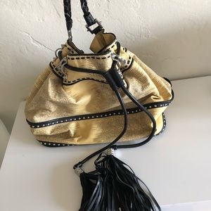 snakeskin studded MONIKA CHIANG bucket purse